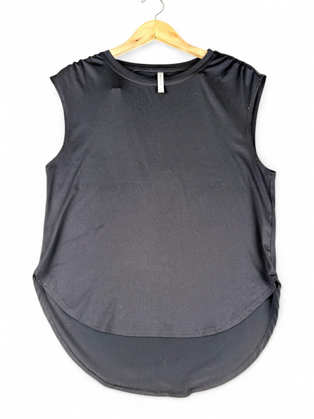 Fabletics Muscle Tank Top High-Low Hem Medium Black